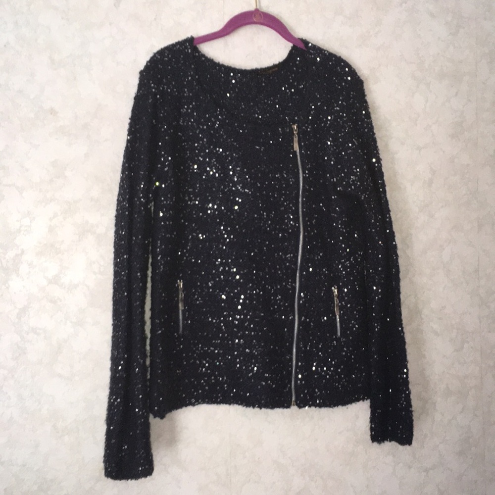 Sparkly night sky sweater